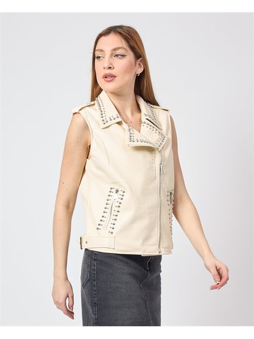 Veste sans manches pour femme Gio Cellini avec strass GIO CELLINI | EJ063BEIGE